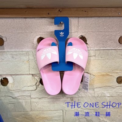 adidas ADILETTE LITE 愛迪達 拖鞋 粉色 粉紅色 三葉草 輕量 彈性 FU9139