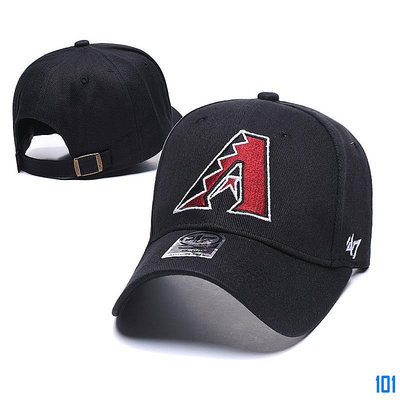 101潮流Arizona Diamondbacks 亞利桑那響尾蛇 MLB棒球帽 男女通用 可調整彎簷帽 嘻哈帽 遮陽帽 戶外 運