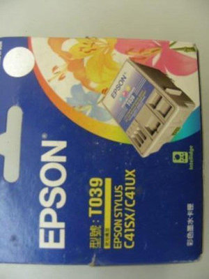 ☆呈運庫存品EPSON 原廠T039 彩色盒裝墨水匣C41SX/C41UX/C43SX/C43UX/C45/CX1500