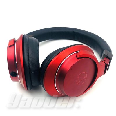 【福利品】鐵三角 ATH-AR5 紅 (1) 便攜型耳罩式耳機 送收納袋