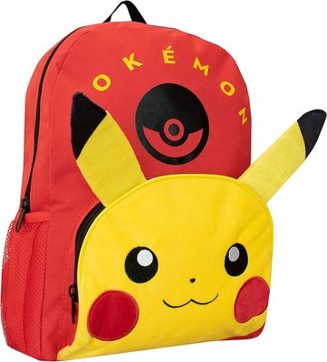 預購 美國帶回 Pokemon 精靈寶可夢 GO精靈球神奇寶貝動漫雙肩背包 可愛皮卡丘 雙肩後背包 書包 旅行背包