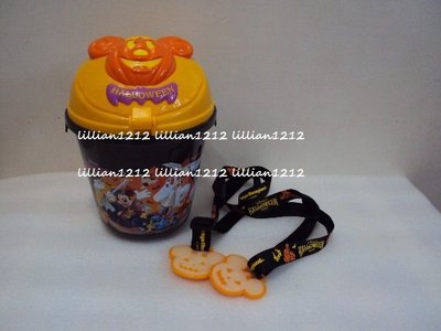 日本東京2008迪士尼disney萬聖節限定米奇米妮南瓜造型 爆米花筒(現貨) 爆米花桶