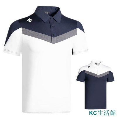 MK生活館20新款高爾夫服裝男 夏季高爾夫短袖男 速乾透氣彈力高爾夫球服男