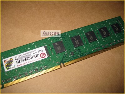 JULE 3C會社-正 創見 DDR3 1600 8GB 8G TS1GLK64V6H/CL11/雙面/桌上型 記憶體
