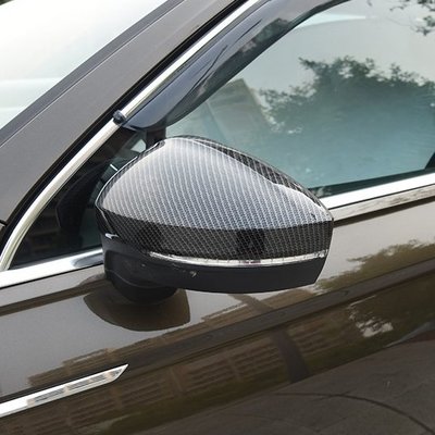 福斯 VW 2017-2022年 NEW TIGUAN 專用 後視鏡罩 後視鏡蓋 後視鏡裝飾蓋 後視鏡 碳纖紋-概念汽車