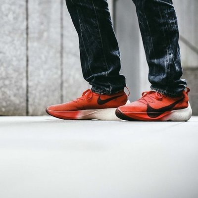 Nike Vapor Street Flyknit 紅白 大學紅 大勾 馬拉鬆 編織 厚底 慢跑鞋 AQ1763-600