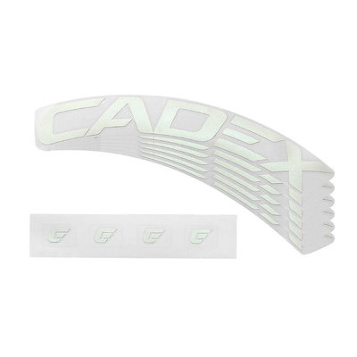捷安特原廠公司貨 CADEX 50 碟煞輪圈貼紙 極致白(可反光) 6入裝(一輪份)