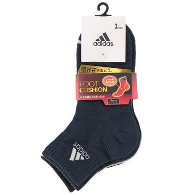 日本進口 adidas 短襪 襪子(3入）暖和效果