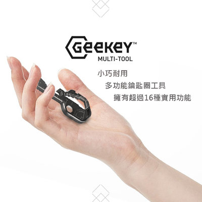 【eYe攝影】現貨 美國 Geekey 不銹鋼多功能EDC工具 多功能鑰匙扣 開瓶器 螺絲刀 戶外隨身扳手