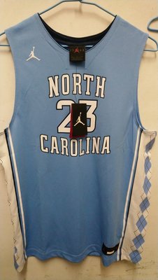 NBA 籃球大帝Jordan北卡藍球衣青年版XL