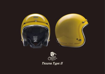 (I LOVE 樂多) Chief Helmet Ticuna系列 3/4 安全帽 (山楊黃)
