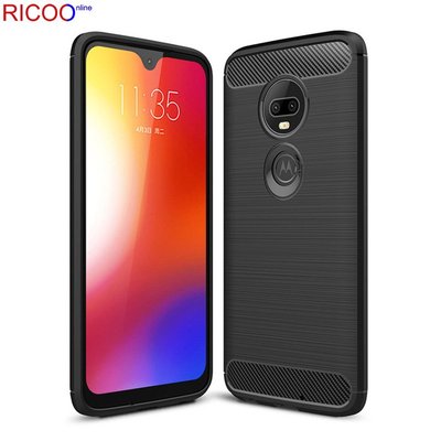 手機殼適用MOTO G8碳纖維拉絲TPU防摔套 P40 play磨砂防滑軟膠手機殼