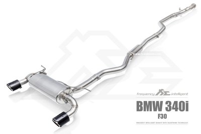 【YGAUTO】FI BMW 340i (F30) B58 2015+ 中尾段閥門排氣管 全新升級 底盤