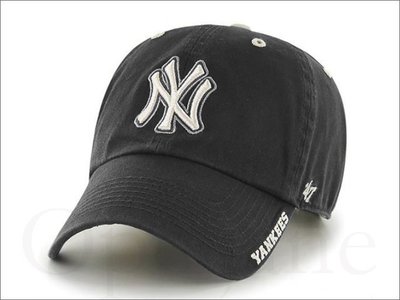 47 BRAND NEW YORK YANKEES 美國大聯盟職棒洋基隊黑色棒球帽鴨舌帽 明星藝人最愛 愛COACH包包