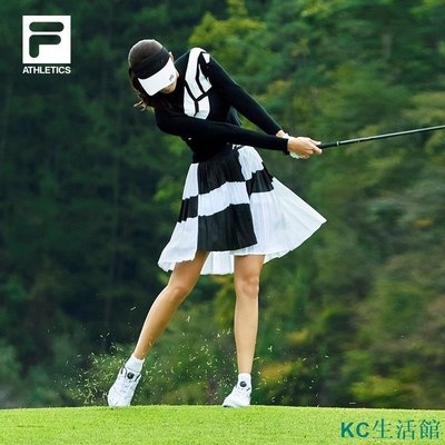 MK生活館【 高爾夫服裝女】 FILA GOLF 斐樂高爾夫系列服裝女子毛衣2022年新款時尚高級編織衫