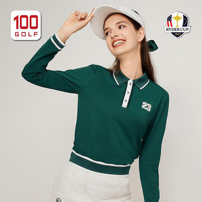 RyderCup萊德杯高爾夫女裝長袖T恤秋季復古運動潮范翻領Polo衫