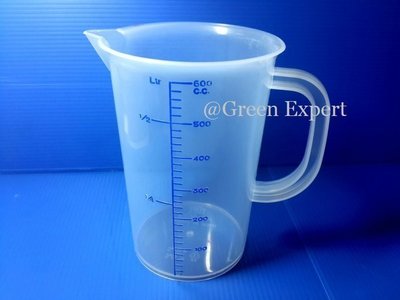 綠專家-『5000ml 有柄燒杯』5公升 塑膠燒杯 帶柄燒杯 PP燒杯 量杯