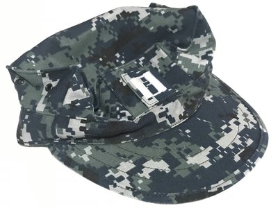 美軍公發 USN NWU TYPE I 海軍數位迷彩 八角小帽 有帽徽