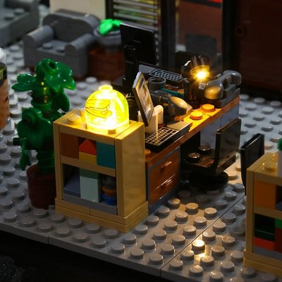 【熱賣下殺價】LEGO樂高 21336 辦公室 IDEAS套裝  定制燈飾
