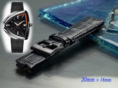 【時間探索】全新 HAMILTON 猫王80周年 訂製鋼頭款代用錶帶 ( 20mm )
