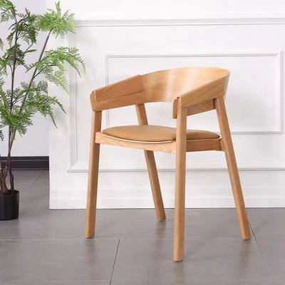 【熱賣精選】北歐成人創意設計師餐椅簡約現代網紅時尚實木書桌椅家用靠背椅子
