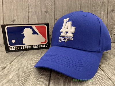 塞爾提克~MLB美國大聯盟 帽子 LA 道奇隊 可調式 小繡標 棒球帽 老帽 鴨舌帽 運動帽 立體電繡標 寶藍色