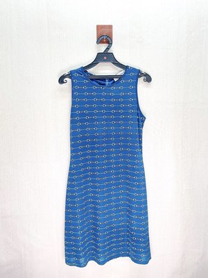 Lifelike lindarico 義大利製 優雅藍色造型洋裝