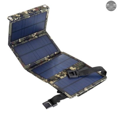 太陽能板發電包單晶20W太陽能4折疊包充電器手機太陽能包戶外防水-新款221015