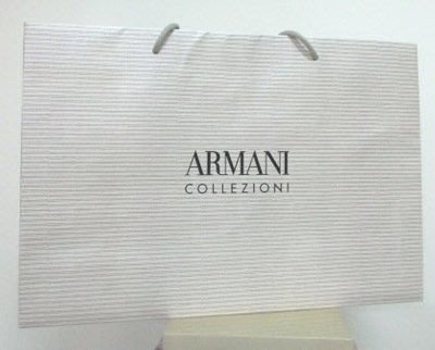 ~ARMANI COLLEZIONI GIORGIO ARMANI 亞曼尼 橫式 紙袋/提袋 45x31x12.7cm~