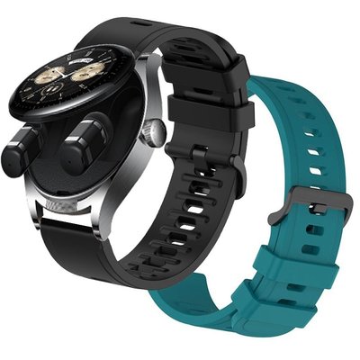 華為 適用於 HUAWEI Watch Buds 錶帶矽膠軟智能手錶錶帶防水手鍊