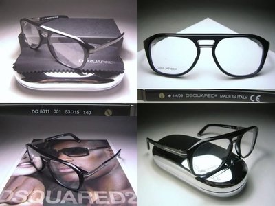 信義計劃 眼鏡 全新真品 DSQUARED2 5011 光學眼鏡 義大利製 膠框 金屬腳 藍光 eyeglasses