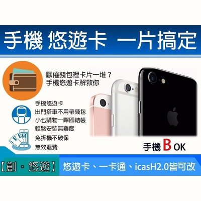 【 創悠遊 】手機 悠遊卡一卡通貼片iPhone7 Plus 8 Plus、XR、XS Max適用於手機寬度70mm以上