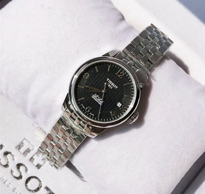 TISSOT Le Locle Automatic Small Lady 黑色面錶盤 銀色不鏽鋼錶帶 女士 自動機械錶 T41118354 天梭腕錶