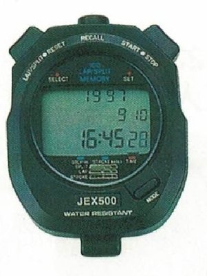 【登瑞體育】100組記憶型碼錶JEX-500 碼錶/比賽/計時/學校/香港製_J7203