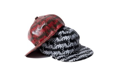 { POISON } DeMarcoLab SS-GRAFF. LEATHER LOW CAP NAPA皮格老式棒球帽