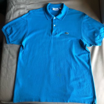 [品味人生]保證正品 Lacoste 藍色 經典  短袖POLO衫 size FR 6 XL