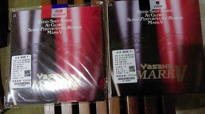 [阿丹桌球]Yasaka MARK V ,紅,特厚2.2mm,黑,2.0mm,一片690元.