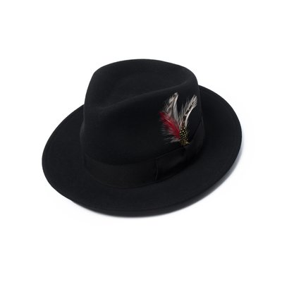 【 WEARCOME 】NEW YORK HAT THE GANGSTER  寬沿 手工紳士帽 純羊毛 美國製／黑色