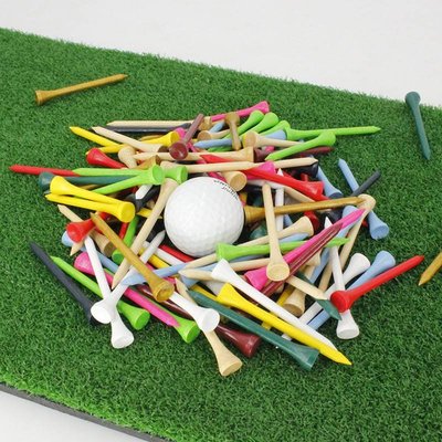 現貨附發票 高爾夫球釘5.4cm/10支 高球釘 球釘 高爾夫杯形球針 高爾夫球TEE 塑球TEE 高爾夫球托 彩色混色