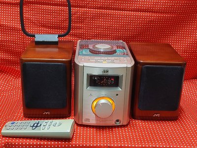 ~【白姫部屋】~ JVC 小床頭音響 UX-7000 單CD 高質感原木喇叭 附遙控器
