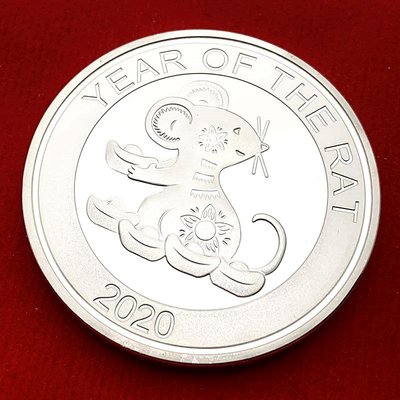 特價！2020庚子年十二生肖鼠年動物鍍銀紀念幣 收藏賀歲金幣發財紀念章