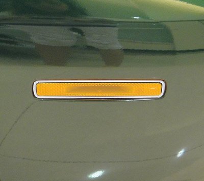 現貨熱銷-易車汽配 Jaguar X-Type 2008~on 超質感改裝前保桿 鍍鉻銀反光片框飾貼