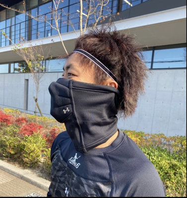 貳拾肆棒球--日本帶回UA Under Armour日職棒選手等頂級運動員使用口鼻護頸套sports cover