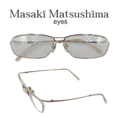 【皮老闆】二手真品 日本品牌 MASAKI MATSUSHIMA 松島正樹 鈦金屬 雙層  鏡框 (眼鏡31)