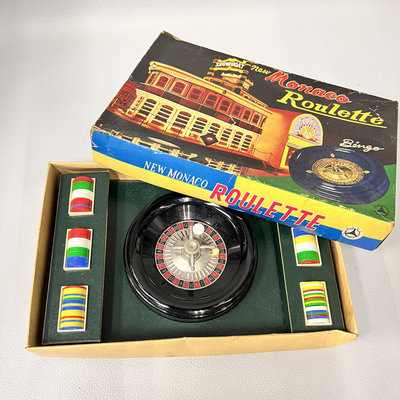 【藏舊尋寶屋】老日本 New Monaco Roulette/Bingo game 賓果玩具※2404020307547G※