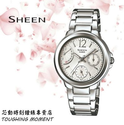 CASIO SHEEN系列優雅時尚奢華女性腕錶 SHE-3804D-7AUDR