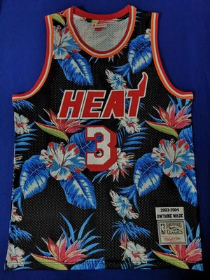 德韋恩·韋德 (Dwyane Wade) NBA2018全明星賽球衣 3號 熱火隊 花卉时尚版