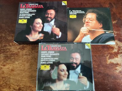 Studer Pavarotti Levine 李汶 Verdi 威爾第 La Traviata 茶花女 2CD DG