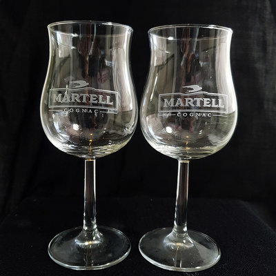 馬爹利  Martell cognac 干邑白蘭地酒杯（一對）
