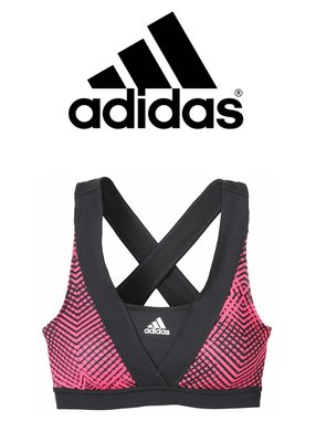 運動名牌~【adidas愛迪達】supernova 粉黑條紋挖背 黑色美背型運動背心~ AG5